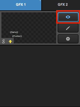 the google sheet graphic layer, highlighting the eye icon being turned on.